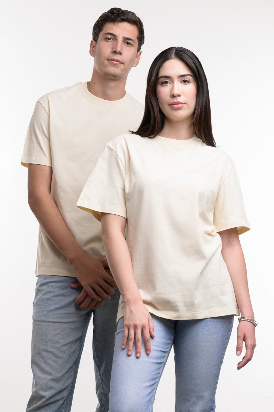 Camiseta de Algodon Deluxe Dama Beige