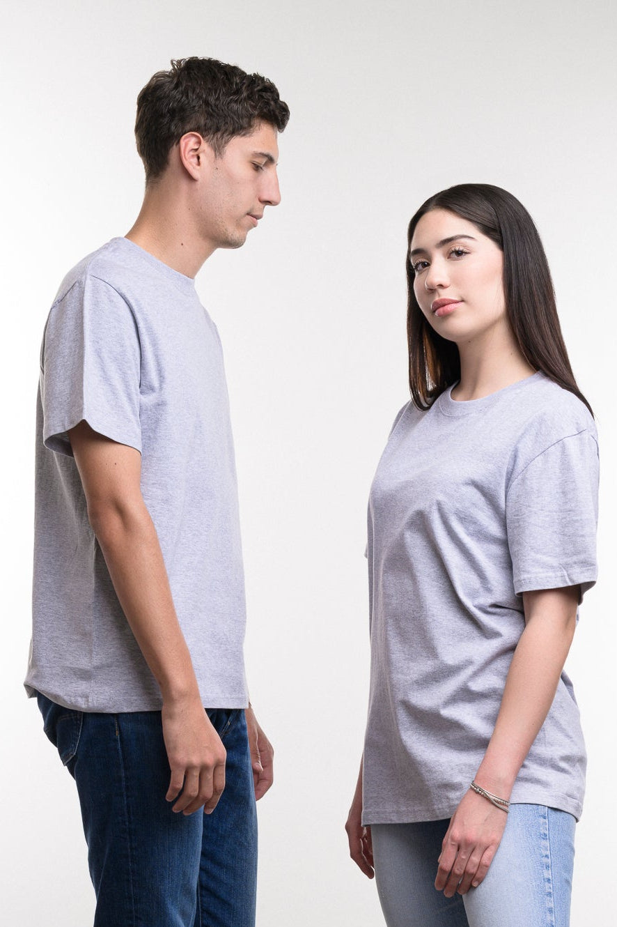 Camiseta de Algodon Deluxe Dama Gris