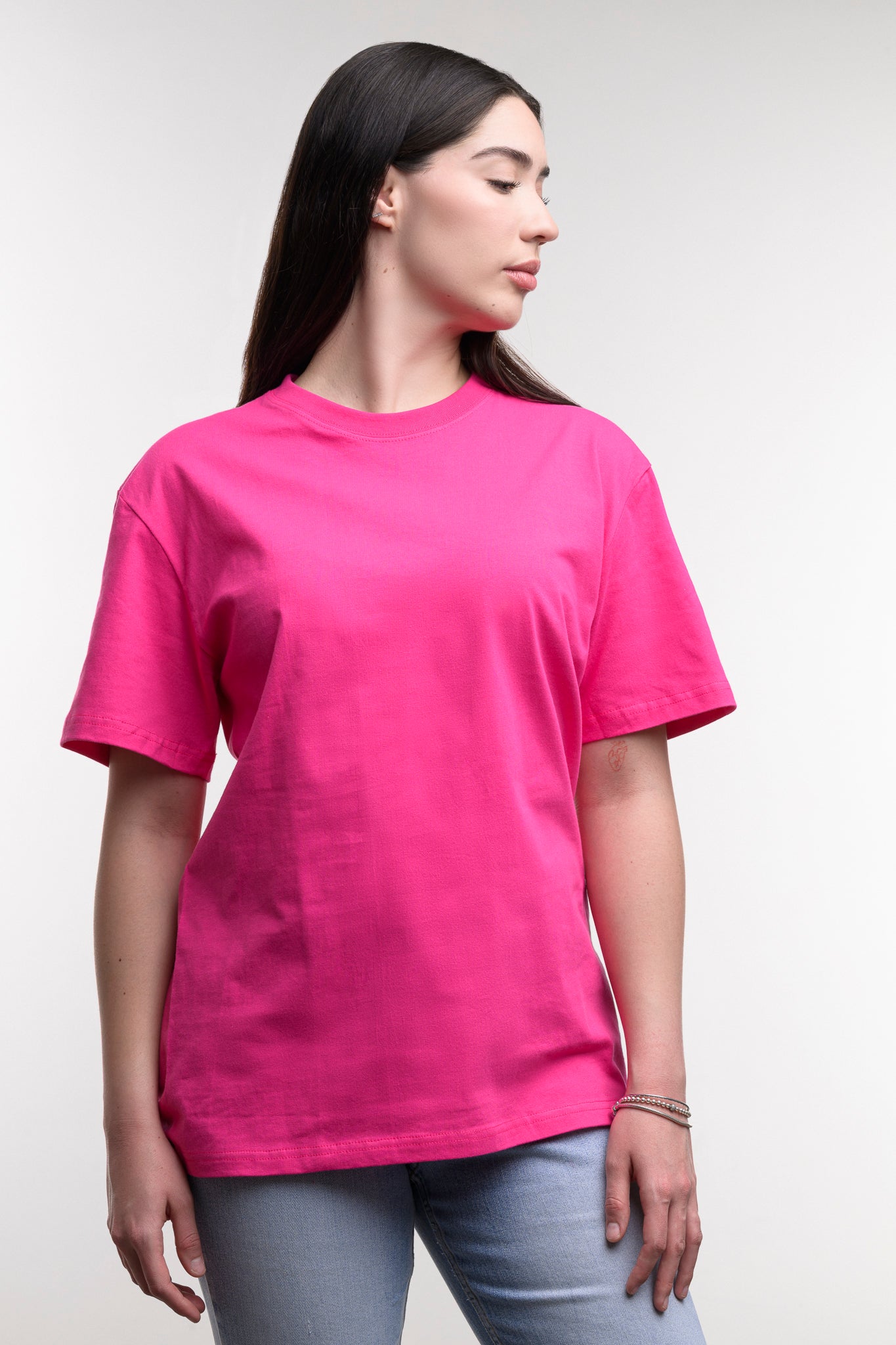 Camiseta de Algodon Deluxe Dama Rosa