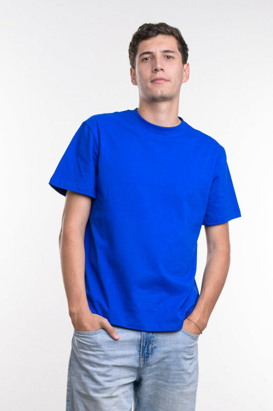 Camiseta de Algodon Deluxe Caballero Azul Rey