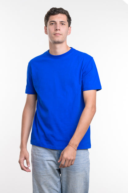 Camiseta de Algodon Deluxe Caballero Azul Rey