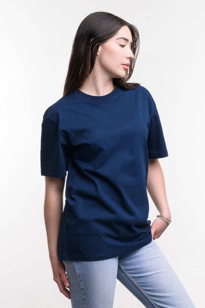 Camiseta de Algodon Deluxe Dama Azul Marino