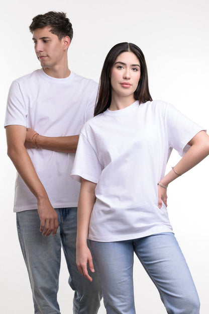 Camiseta de Algodon Deluxe Caballero Blanca