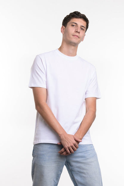 Camiseta de Algodon Deluxe Caballero Blanca