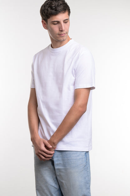 Camiseta de Algodon Deluxe Caballero Blanca
