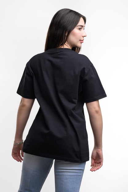 Camiseta de Algodon Deluxe Dama Negra