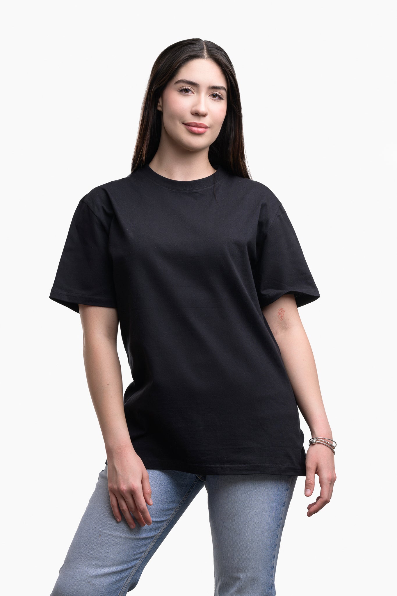 Camiseta de Algodon Deluxe Dama Negra