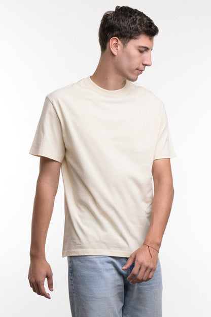 Camiseta de Algodon Deluxe Caballero Beige