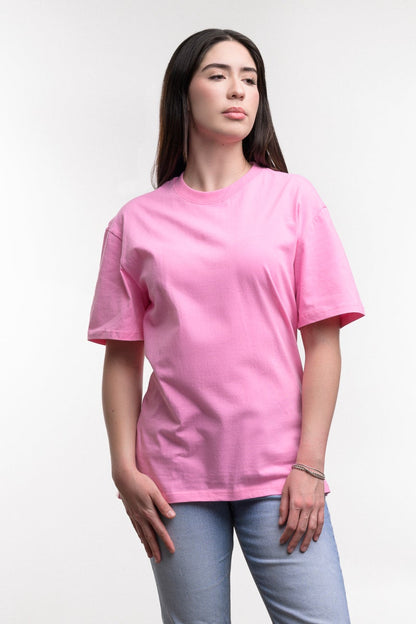 Camiseta de Algodon Deluxe Dama Rosa Bajo