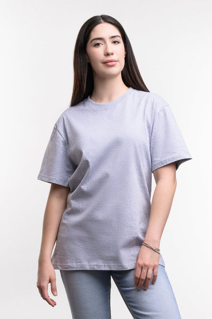 Camiseta de Algodon Deluxe Dama Gris