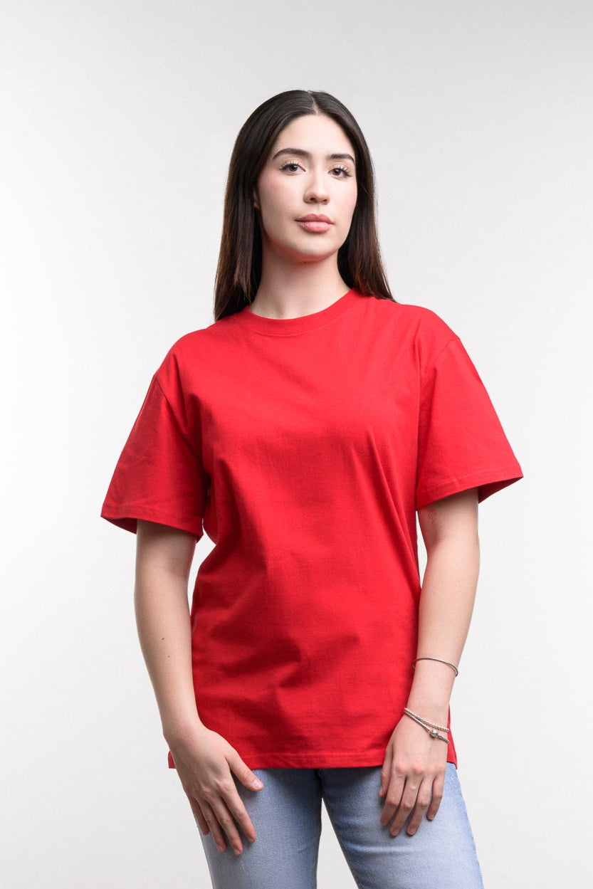 Camiseta de Algodon Deluxe Dama Roja